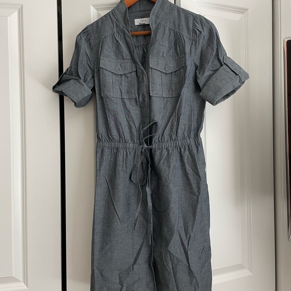 NWOT Loft Chambray dress